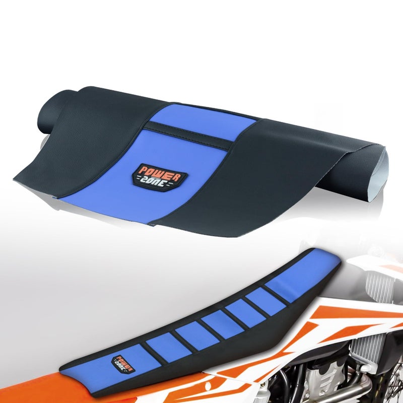 sawrain Dirt Bike Seat Cover Universal Gripper NoSlip Dirtbike Seat Cover BlackBlue