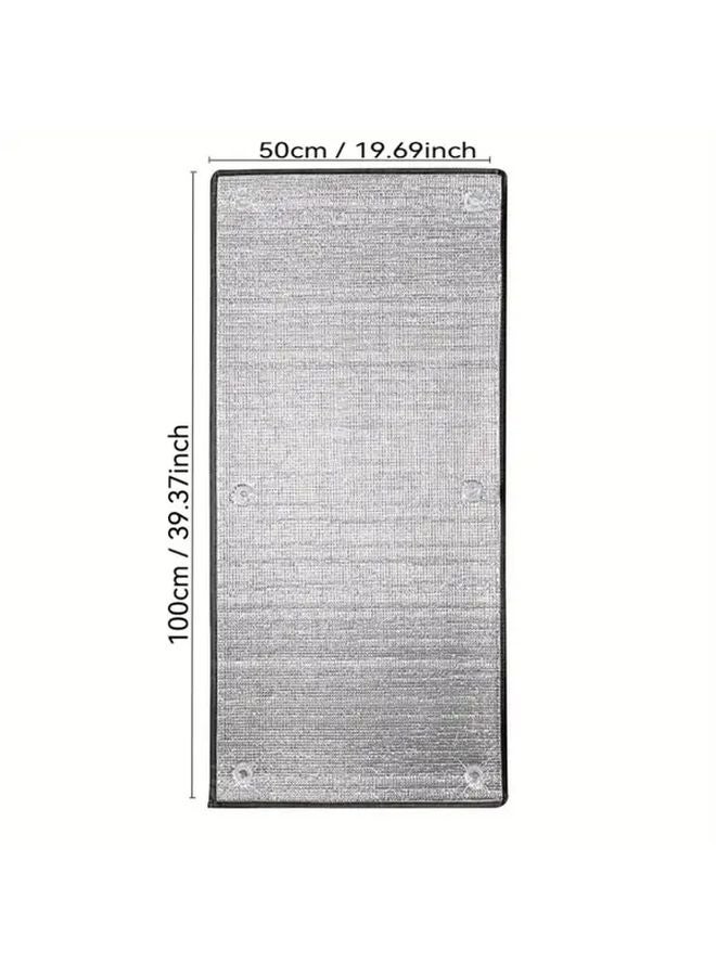 Silver Thermal Insulation Film Double Sided Reflective UV Blocker 19 69x39 37 Inch - Image 4