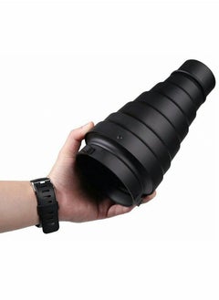 Generic Snoot, Room Flash Snoot, Metal Conical Snoot with Honeycomb Grid & 5pcs Color Filter Kit, for Bowens Mount Studio Flash Strobe Monolight  - Image 4