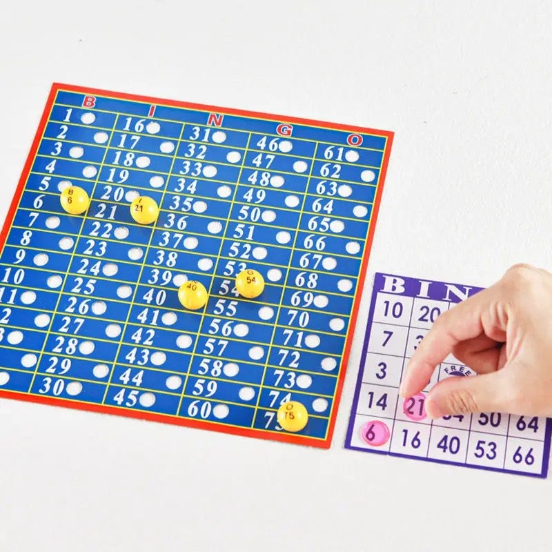Y&D High Quality Bingo Game Entertainment Board Game - Family Fun for Adults & Kids - Paper Bingo Cards Set with Storage Box - Image 4