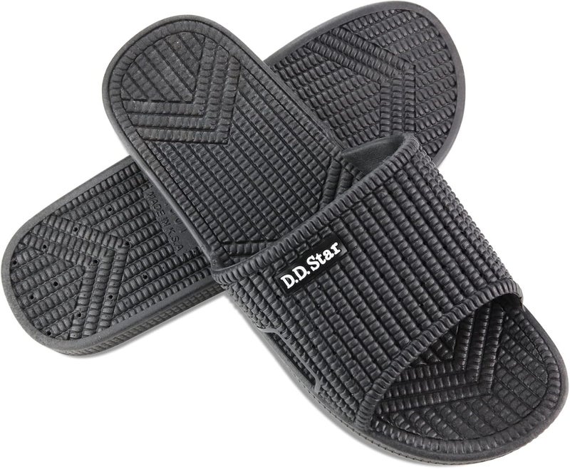 D.D.Star Big Size Bathroom Slippers For Men and Women Non-Slip Quick Drying Shower Shoes Comfortable And Soft Sole Slide On Sandal - Image 3