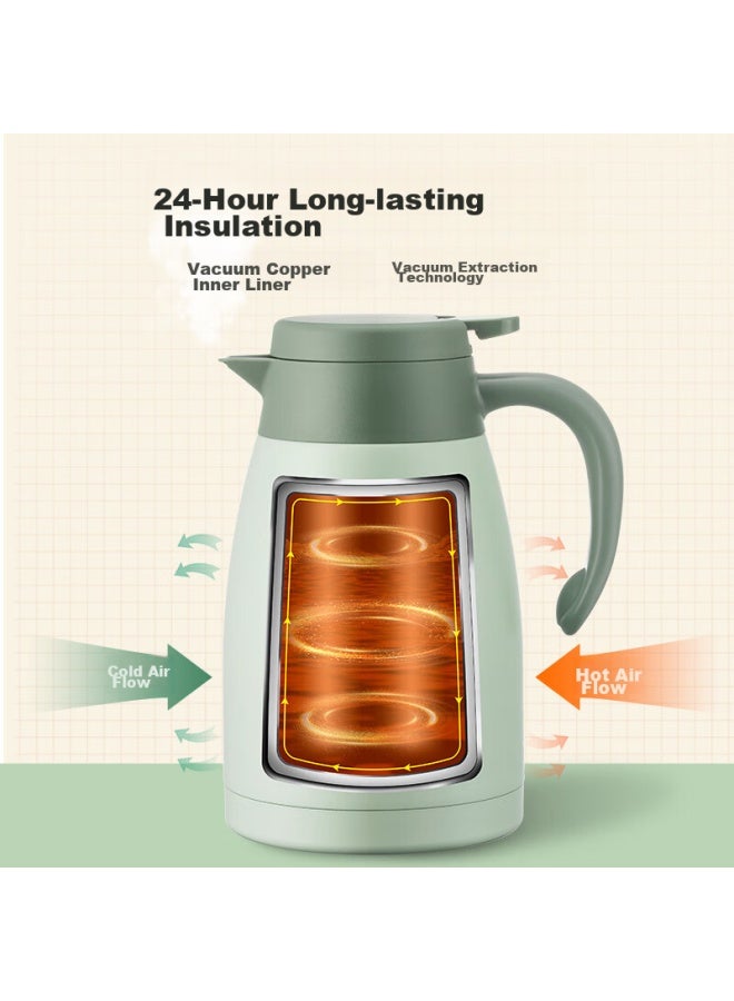 Supor Insulated Bottle, Large Capacity For Home Use, 316l Stainless Steel Vacuum Insulated Thermos, Hot Water Kettle, Warm Water Bottle, Boiling Water Bottle, 2.3l - Image 2
