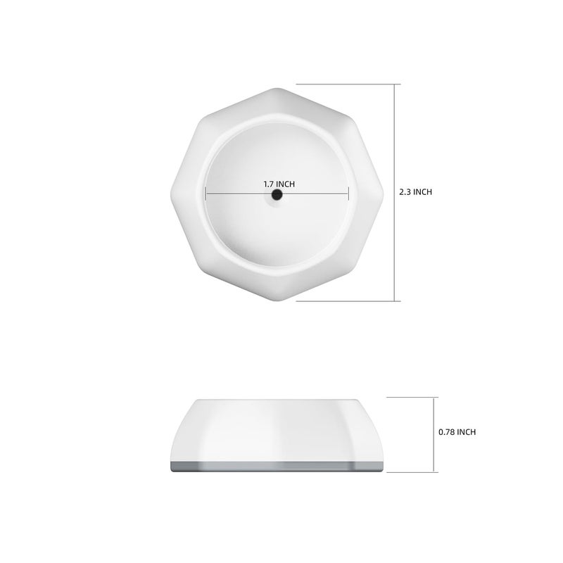 ICERO Baby Gate Wall Protector - Protect Walls & Doorways from Pet & Dog Gates - Pressure Mounted Gates Work on Stairs - Gates Wall Cups - 4 Pack - White - Image 5