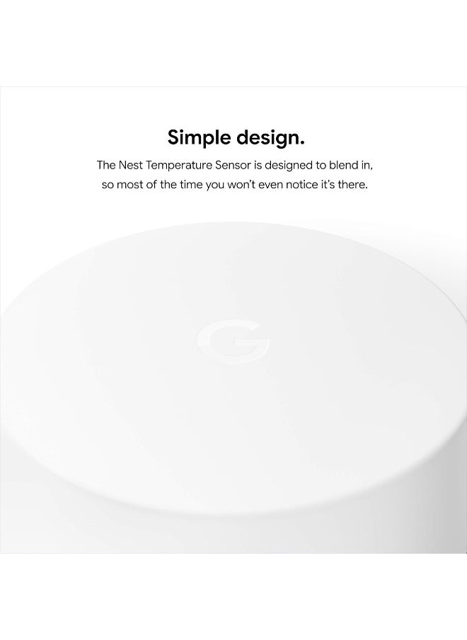 Google Nest Temperature Sensor 3-Pack With Bluetooth White T5001SF