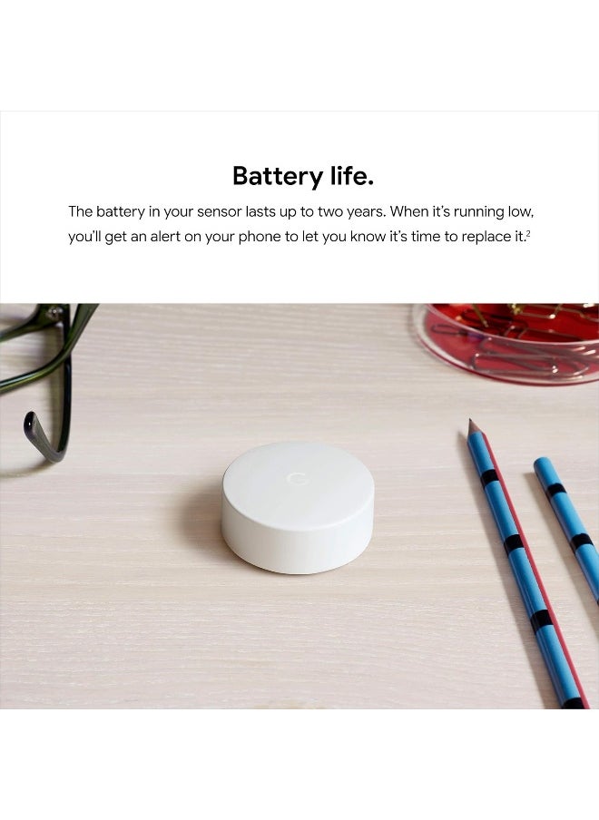 Google Nest Temperature Sensor 3-Pack With Bluetooth White T5001SF
