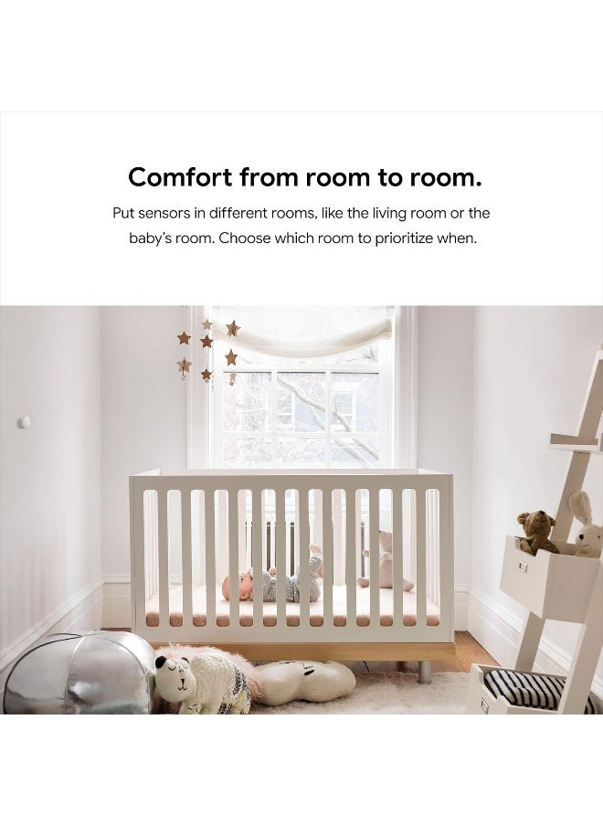 Nest Google Nest Temperature Sensor 3-Pack With Bluetooth White T5001SF  - Image 4