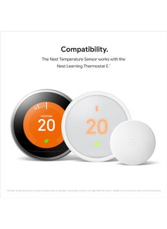 Nest Google Nest Temperature Sensor 3-Pack With Bluetooth White T5001SF  - Image 5