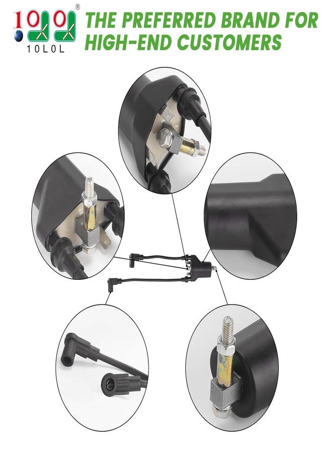 10L0L Golf Cart EZGO Dual Ignition Coil with Spark Plugs for EZGO 4-Cycle 1991-2002 Pre-MCI Engine/Robin 295CC Robin 350CC Gas Models, OEM 26652G01,EPIGC103 - Image 2