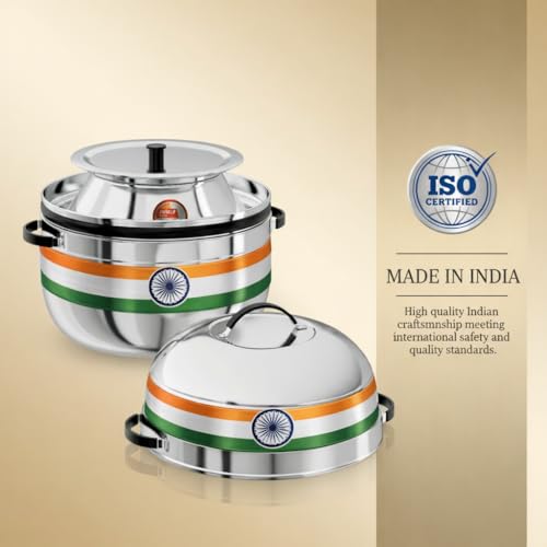 Nolta Thermal Rice Cooker 1KG, Induction Cookware, ISO Certified, Premium Stainless Steel Choodarapetty with SS Pot and Rubber Gasket (Silver) - Image 3