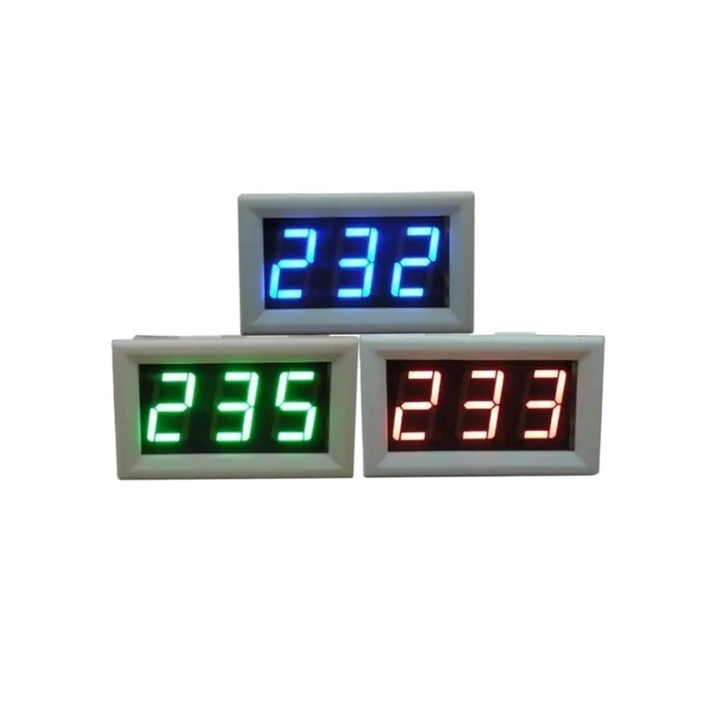 مقياس التيار الرقمي المعزول LED بجهد 75 مللي فولت تيار مستمر 50 أمبير، جهاز اختبار الأمبير تيار مستمر، مقياس تيار لوحة 100 أمبير 200 أمبير 300 أمبير 500 أمبير 1000 أمبير (أحمر، تيار مستمر 200 أمبير (75 مللي فولت)) - Image 1