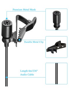 BOYA Lavalier Microphone M1 BY-M1 Black BOYA BY-MM1+ Professional Audio Recording Microphone – On-Camera, Cardioid, Condenser, Mini Mic for Smartphone, DSLR, DV, Live Streaming, Interviewing, and Vlogging  - Image 2