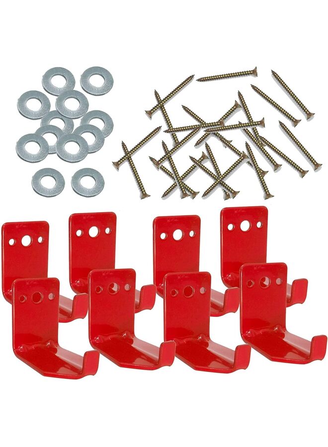 4PCS Fire Extinguisher Mount, Wall Hook, Fire Extinguisher Bracket up to 40 lbs Extinguishers, Suitable for Big and Small Fire Extinguisher, Holder for Dry Chemical - Image 1