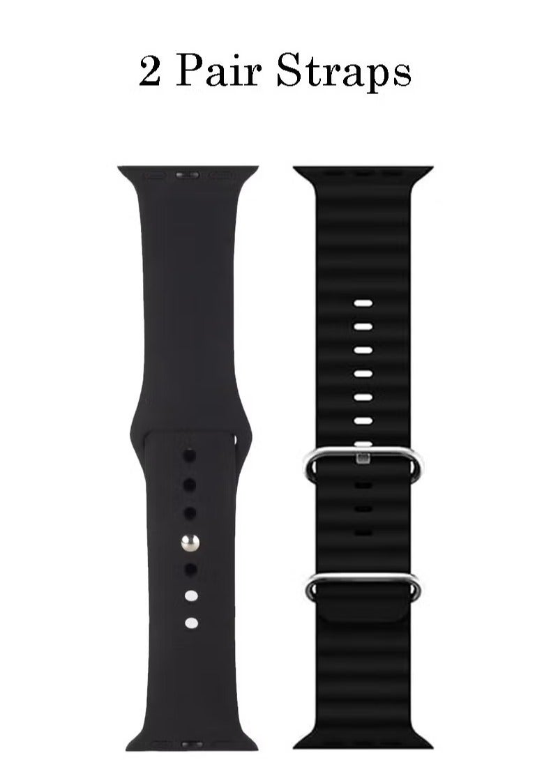 ELTRAZONE Mini 36MM Smart Watch for Ladies & Girls – Includes 2 Pairs of Straps & Wireless Charger, Sleek Black Design - Image 3