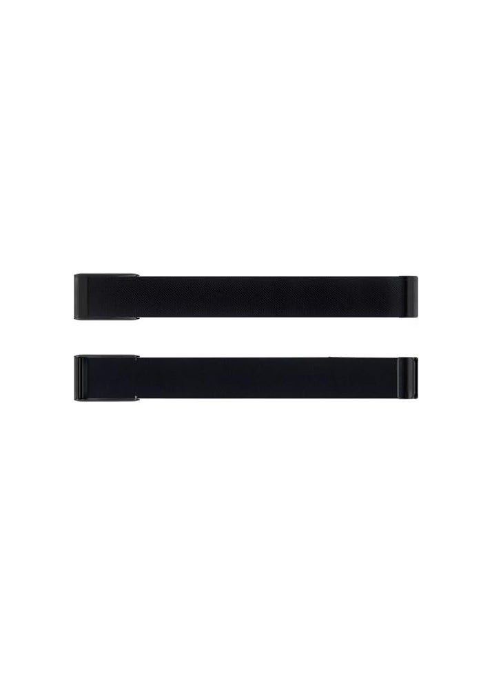 Generic Wristband strap for WHOOP Band 4.0, Stretchy Nylon Bands Enhanced Performance Comfort and Durability Easy to Use and Adjustable Compatible with the Whoop Replacement Wrist Bands (Black)  - Image 2