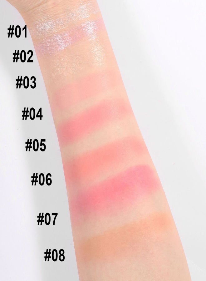 Handaiyan Blush Highlighter Heart Blush Balm Finishing Stick Face Highlighting Pearl Fine Glitter Makeup - Image 3