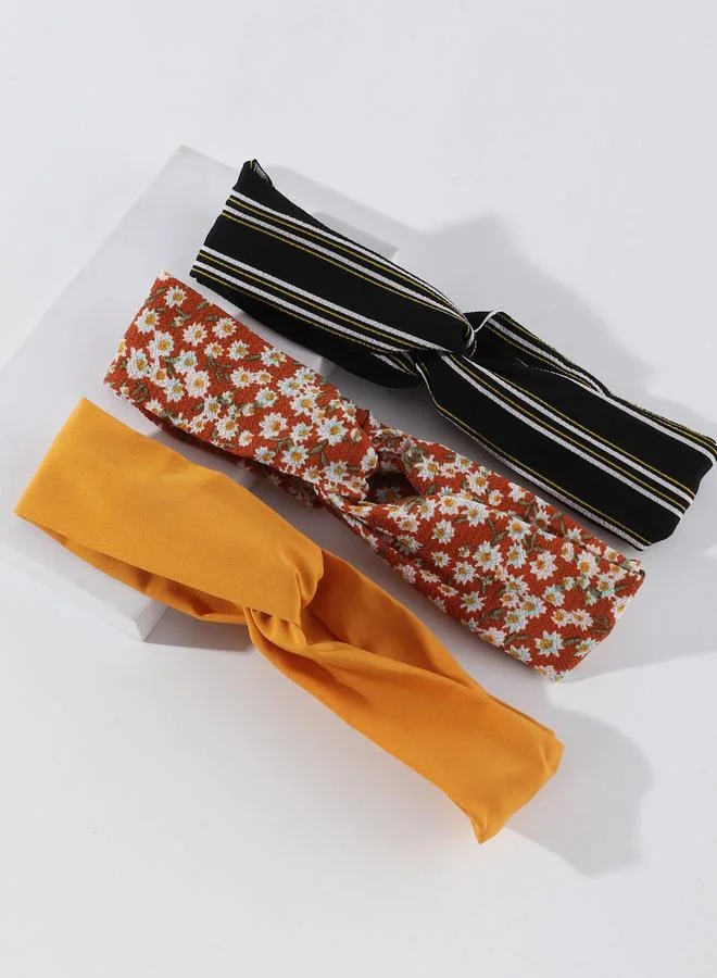 Take Two Pack of 3 - Printed Twisted Headband