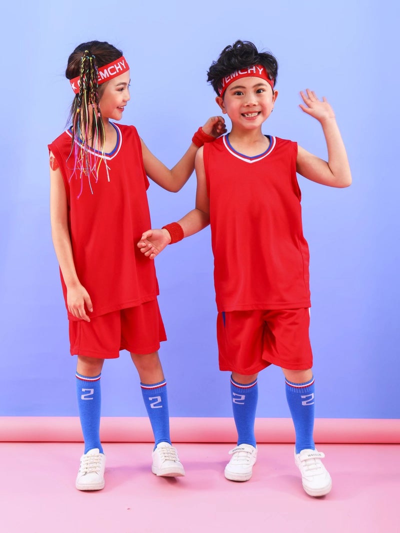 Lakers Rockets Bulls 76Ers Children'S Light Board Blank Edition Children'S Wear Basketball Uniform Suit Printing Diy Jersey Team Uniform - Image 1