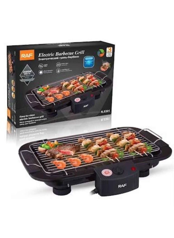 آر إيه أف شواية كهربائية RAF R.5301 – قدرة 2000 واط | مناسبة للداخل والخارج مع دخان منخفض - Image 1