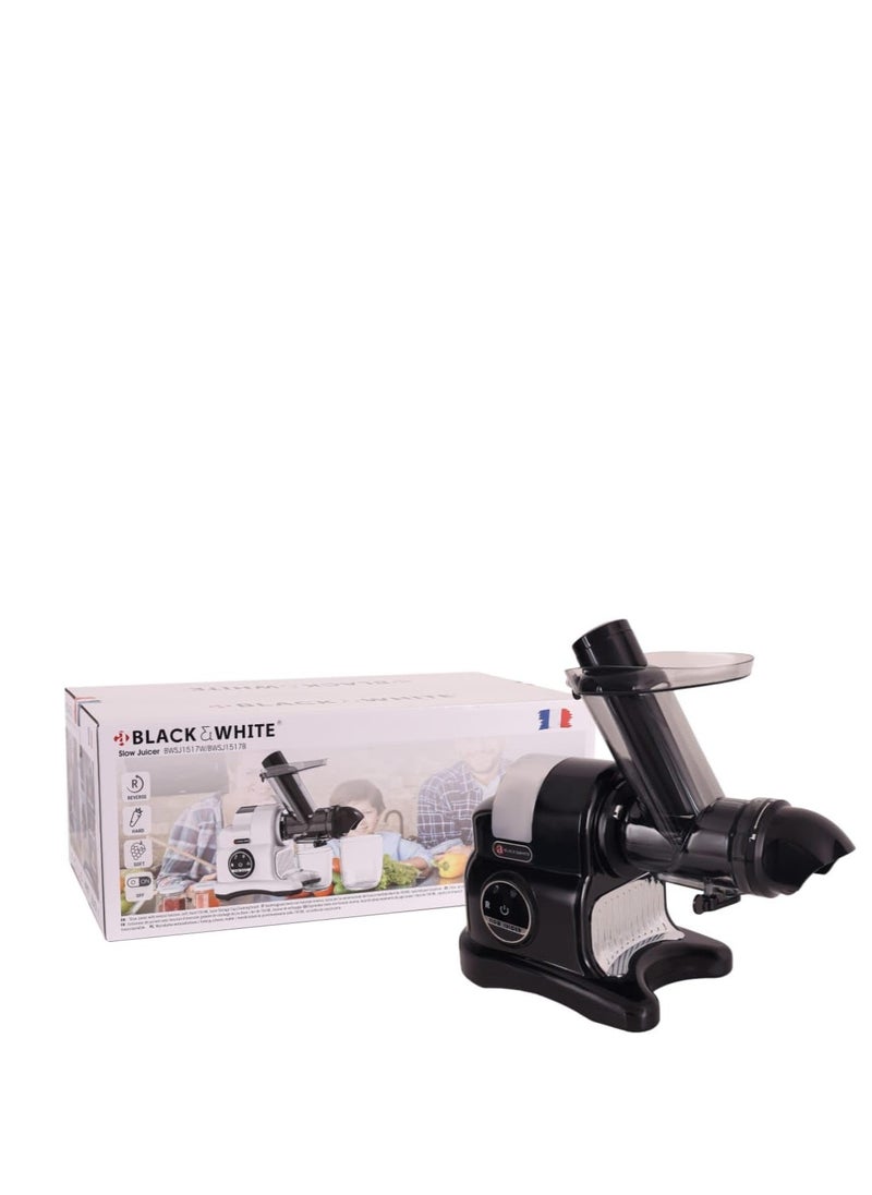 بلاك & وايت BLACK & WHITE Slow Juicer BWSJ1517B  - Image 5