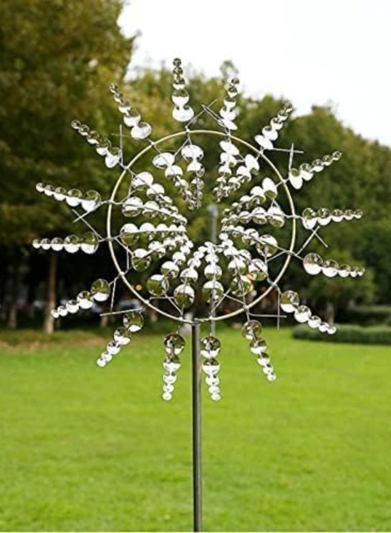 Wind Spinner, Unique and Magical Metal Windmill, 3D Wind-Powered Rotating Windmill, Outdoor Wind Spinners,  Wind Sculpture, Wind Catchers,  for Yard and Garden Outdoor - Image 4