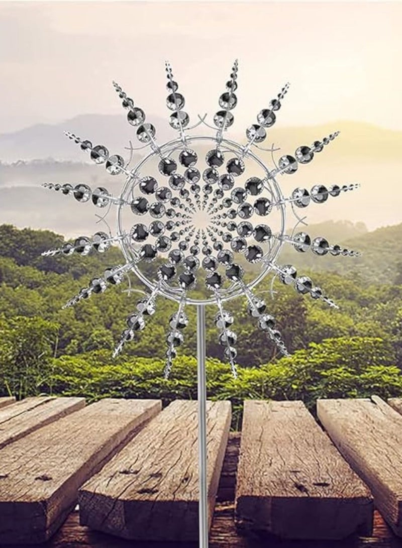 Wind Spinner, Unique and Magical Metal Windmill, 3D Wind-Powered Rotating Windmill, Outdoor Wind Spinners,  Wind Sculpture, Wind Catchers,  for Yard and Garden Outdoor - Image 5