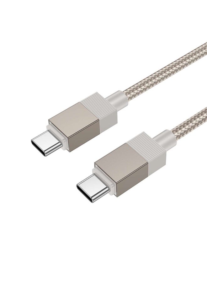 Hoco X110 60w Fast charging nylon braided data cable 1m gold - Image 4