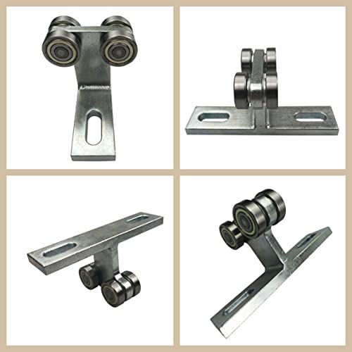 SIWOOD Hoist Trolley,Electric Hoist Installation Roller Trolley 4 Wheel Trolley Assembly Silent for use with 1-5/8" Wide and All 1-5/8" or Taller Strut Channel (Silver 2) - Image 3