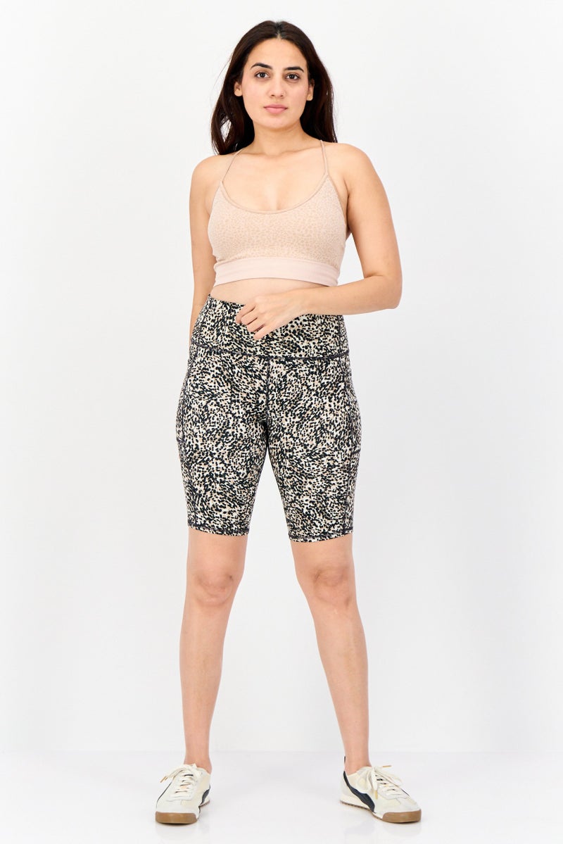 SKECHERS شورتات دراجات رياضية نسائية، سوداء - Image 3