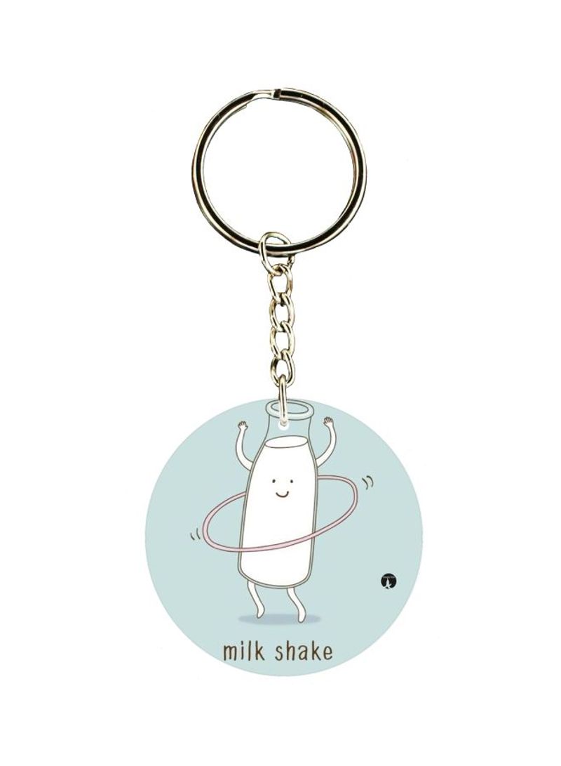 RKN Milk Shake Printed Single Sided Keychain
