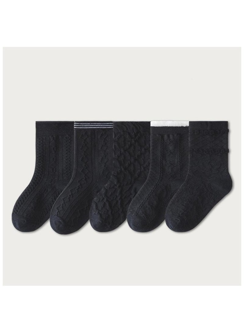 5 Pairs Per Set Children's Cute Style Casual Socks  - Image 1
