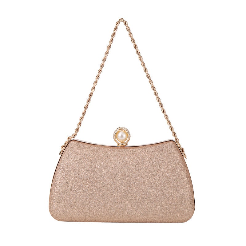 New Simple Fashion Clutch Diamond Bag Dress One Shoulder Crossbody Portable Cheongsam Bag Banquet Evening Bag - Image 1