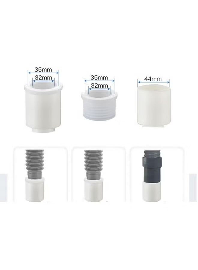 Washing Machine Double Outlet Connector, 3-Way Sewer/Floor Drain Joint, Y-Shaped Diagonal Tee with Accessories  - Image 3