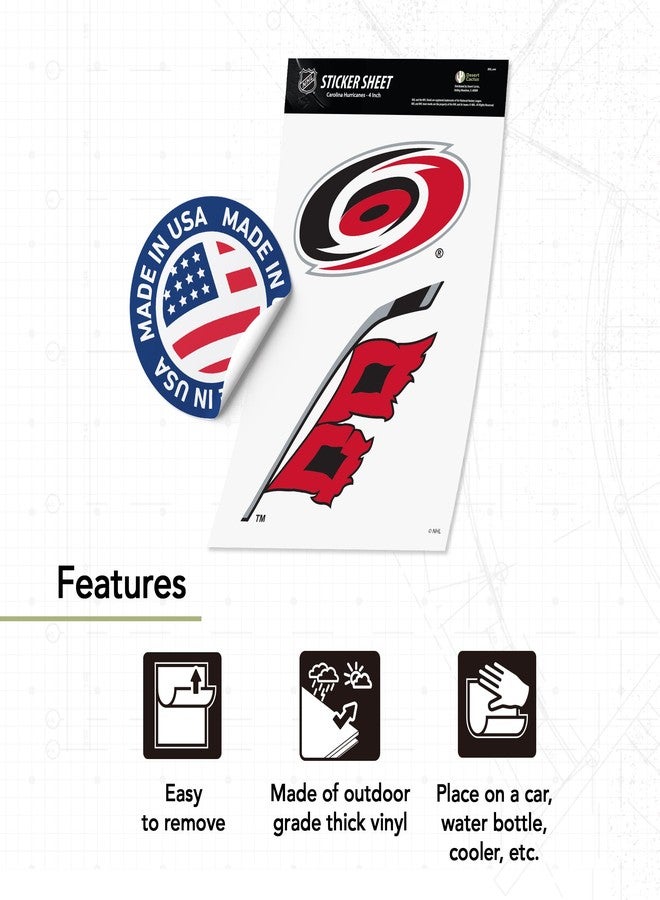 Desert Cactus Carolina Hurricanes Sticker NHL Team National Hockey League Vinyl Decal Laptop Water Bottle Car Scrapbook (4 inch Sticker) - Image 3