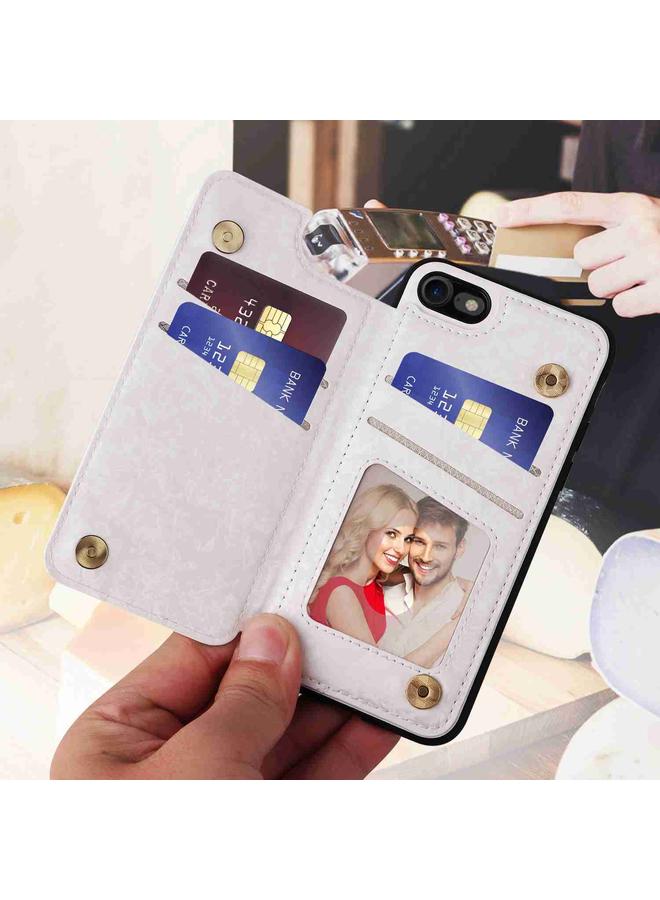 S-TOP Case For iPhone SE 2022 / SE 2020 Printed Double Buckle RFID Anti-theft Phone Case - Image 3