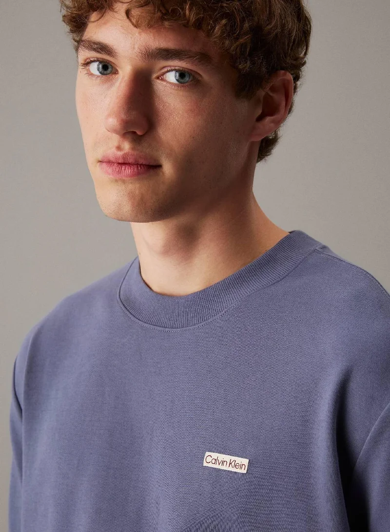 Calvin Klein Jeans Grisaille Cotton Stretch Badge T-Shirt for Men | Best Price UAE