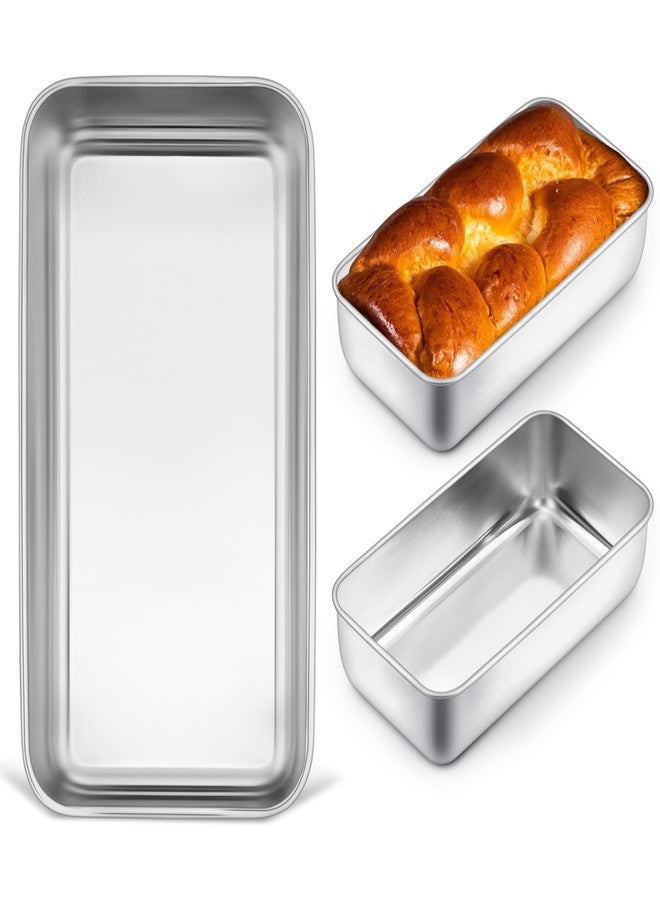 Herogo 9 x 5 Inch Loaf Pans Set of 3, Rectangle Bread Loaf Pans for Baking Bread Homemade Meatloaf, Banana, Brownies, Lasagnas, Oven & Dishwasher Safe - Image 1