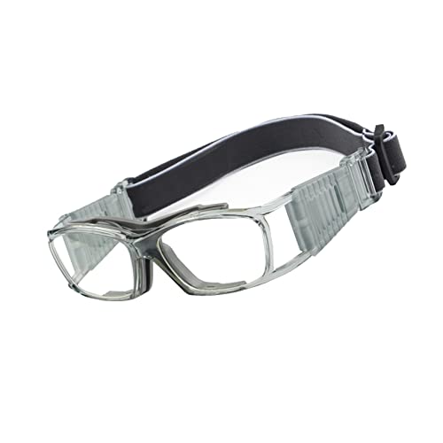 EnzoDate Vintage Basketball Glasses Slimfit Protective Safety Sports Goggles (grey) - Image 1