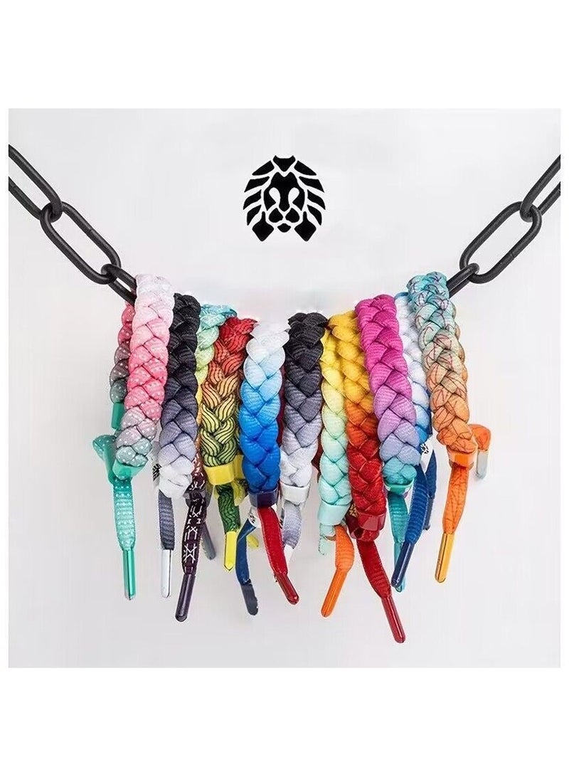 Rastaclat Graded Holographic Reflection Knot Band Braided Bracelet Fashion Handstring - Image 3