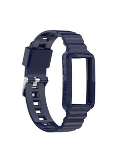 Generic Replacement Strap For Fitbit Charge 4 Silicone One Body Armor Watch Band Navy Blue 