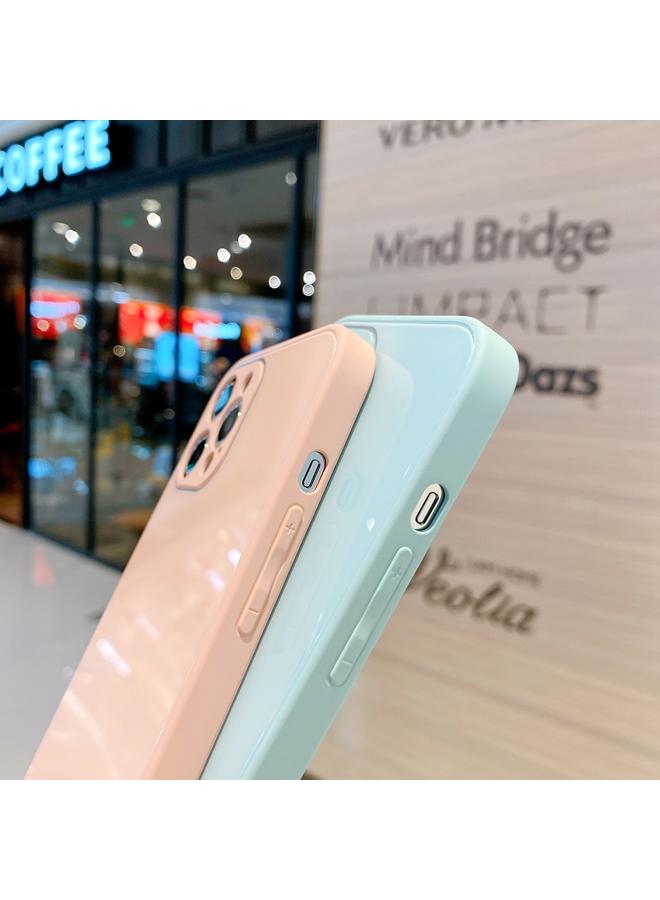 S-TOP Case For iPhone 11 Pro Solid Color Tempered Glass Phone Case - Image 5