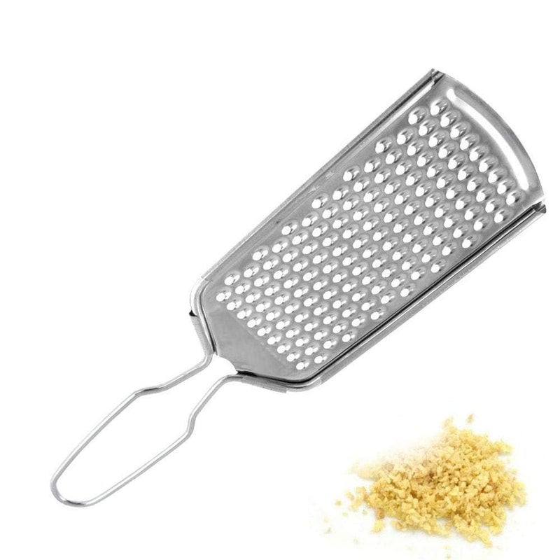 Laxmi Kitchenwere Stainless Steel Food Grinderfor Garlic Tomatoes Beans Legumes Onions Stainless Steel Cheese Grater Steel Kisni for Kitchen Ginger Grater Citrus Zester Grater for Kitchen Pack of 4 - Image 5