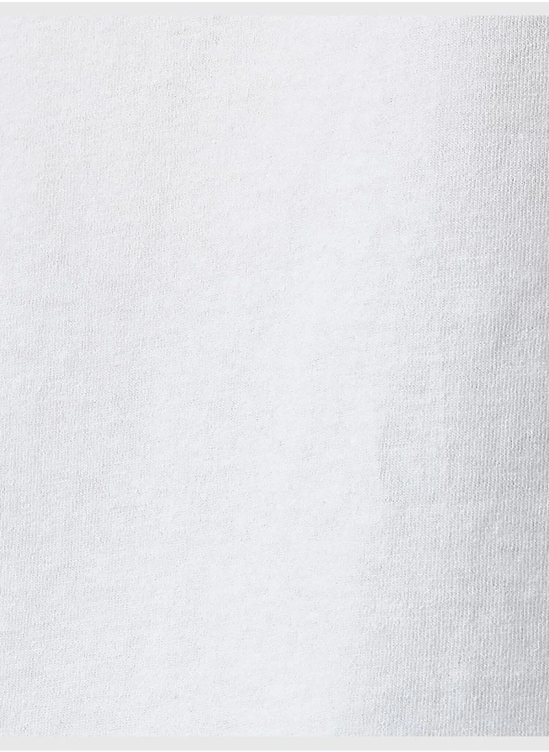 KOTON Printed Short Sleeve Cotton T-Shirt