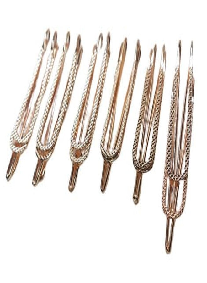 Salvus APP SOLUTIONS Golden Stone-Studded Saree Safety Pins - Elegant & Secure Draping Solution for Women (2-Pcs, 1.5x2.5 Inch) - Image 4