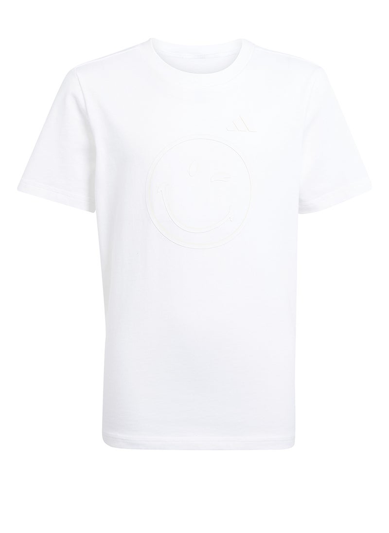 Adidas Youth Smiley World Graphic T-Shirt  - Image 5