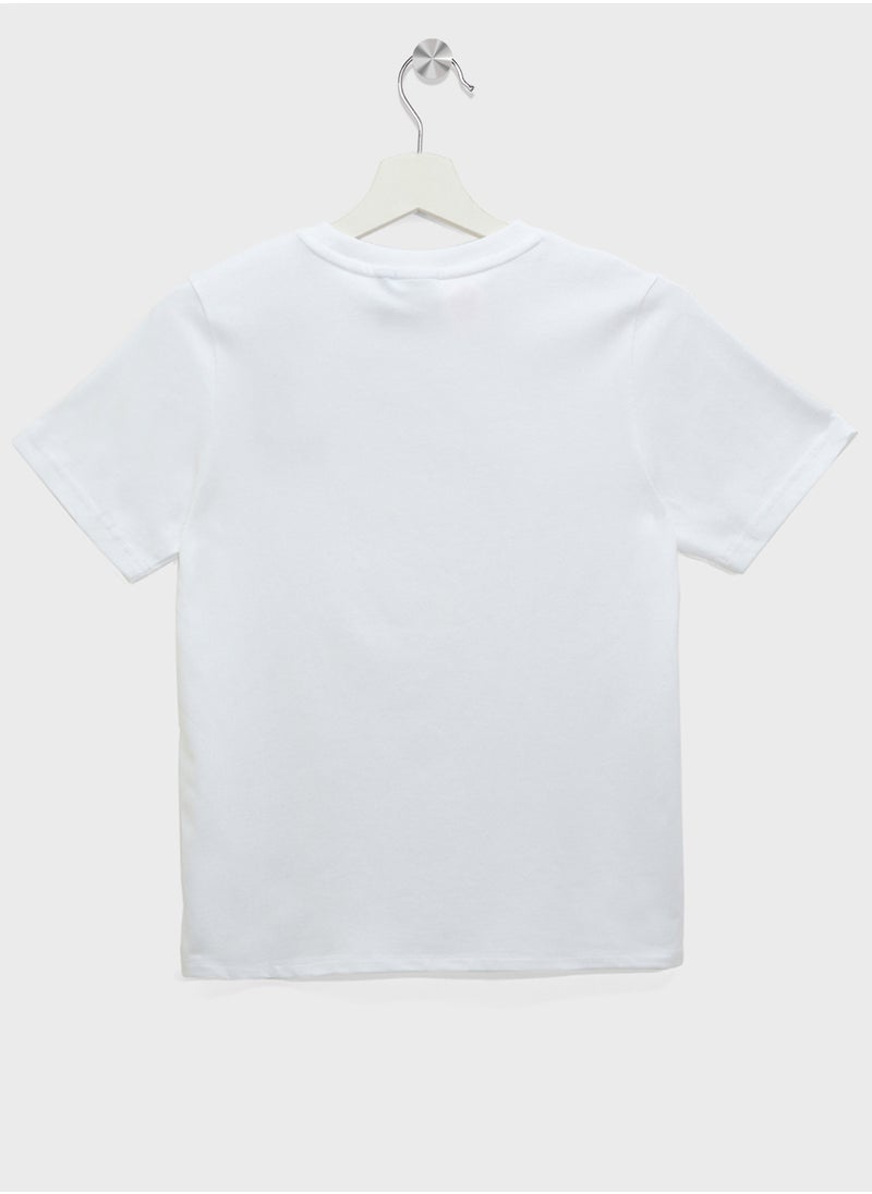 Adidas Youth Smiley World Graphic T-Shirt  - Image 2