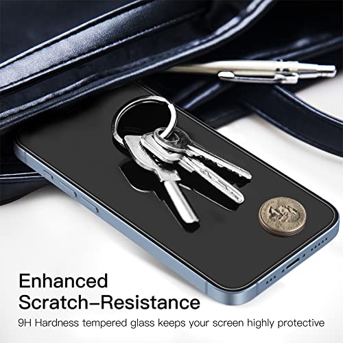 Jetech حماية شاشة JETech لجهاز iPhone 16e 2025، iPhone 14 بحجم 6.1 بوصة، فيلم زجاج مقسى، عبوة 3 قطع - Image 4