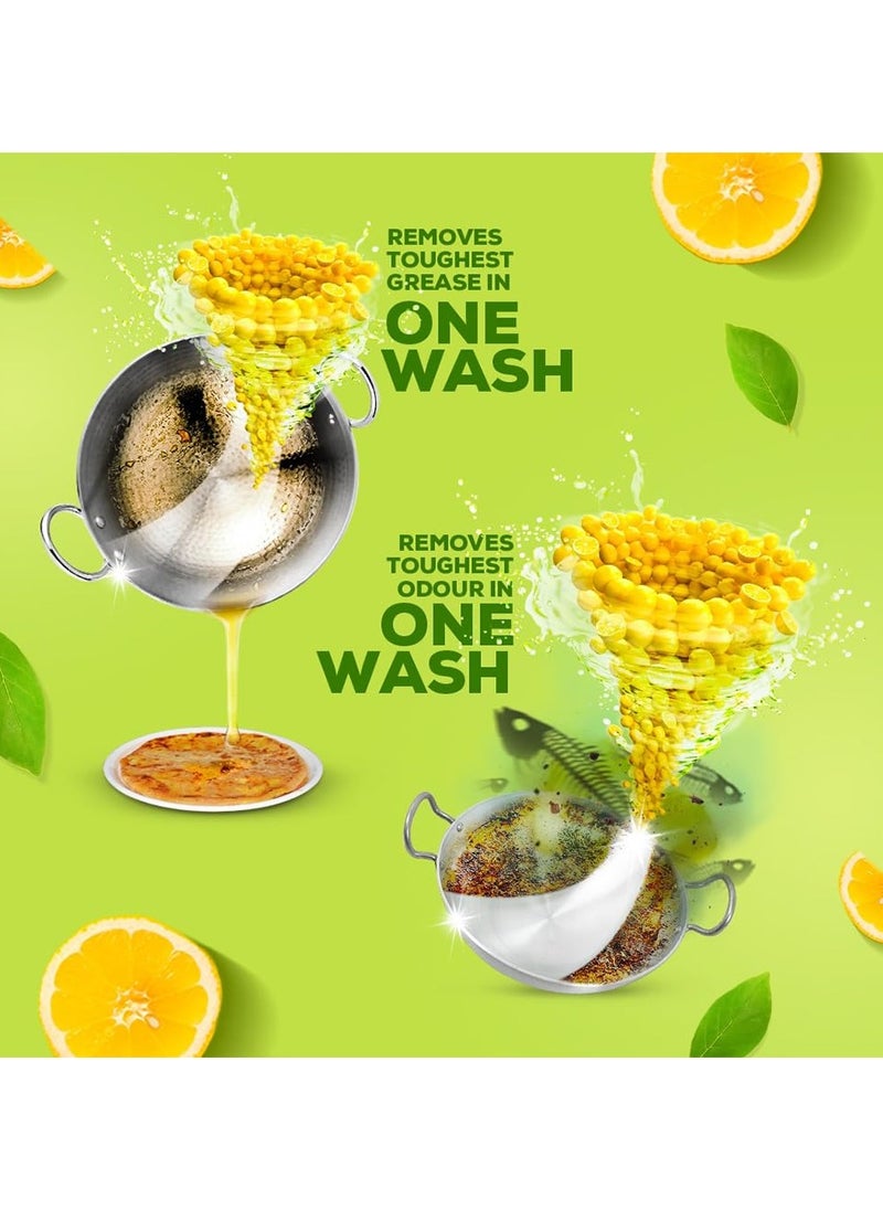 Vim Vim Dishwash Liquid Gel Lemon Refill Pouch 2 Ltr Dishwash Gel Infused With The Power Of Lemons Leaves No Residue  - Image 3
