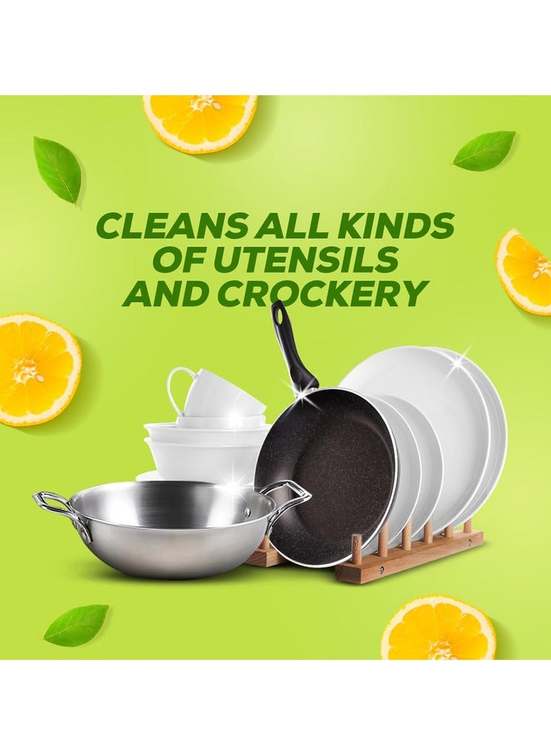 Vim Vim Dishwash Liquid Gel Lemon Refill Pouch 2 Ltr Dishwash Gel Infused With The Power Of Lemons Leaves No Residue  - Image 2