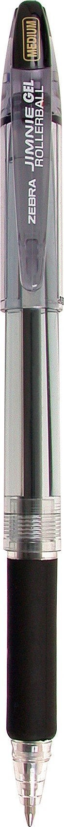 Zebra Pen Jimnie Roller Ball Stick Gel Pen, Black Ink, Medium, 24 per Pack (14410) - Image 2