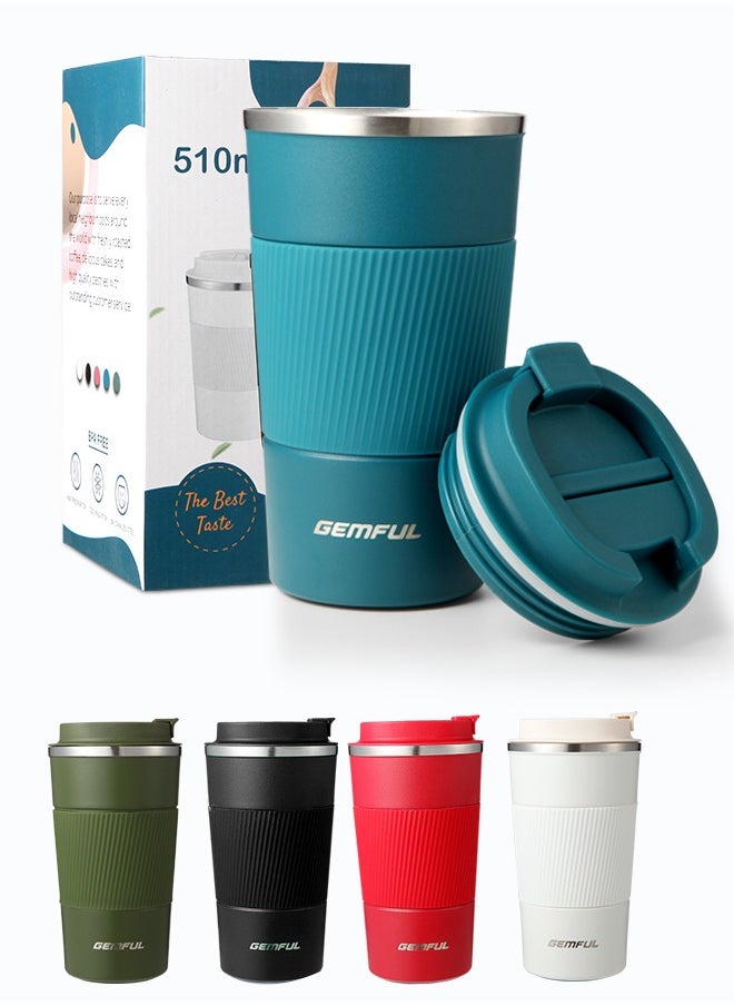 GEMFUL - Travel Coffee Mug Stainless Steel Vacuum Ice and Hot Drinks Insulated Tumbler for Home Office Outdoor Works - Image 1